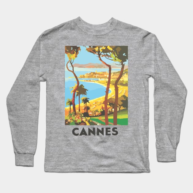 Cannes France Long Sleeve T-Shirt by Widmore